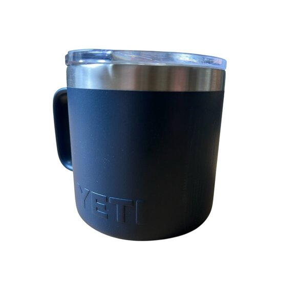 YETI Rambler 14 oz.‎ Mug with Magslider Lid - Navy - Picture 4 of 6